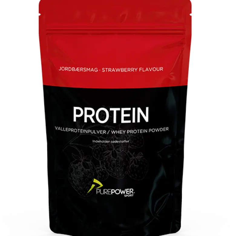 PurePower Proteinpulver Jordbær (400 g)