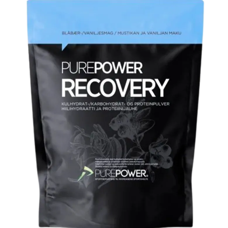 PurePower Proteinpulver Med Kulhydrater Blåbær & Vanilje (400 g)