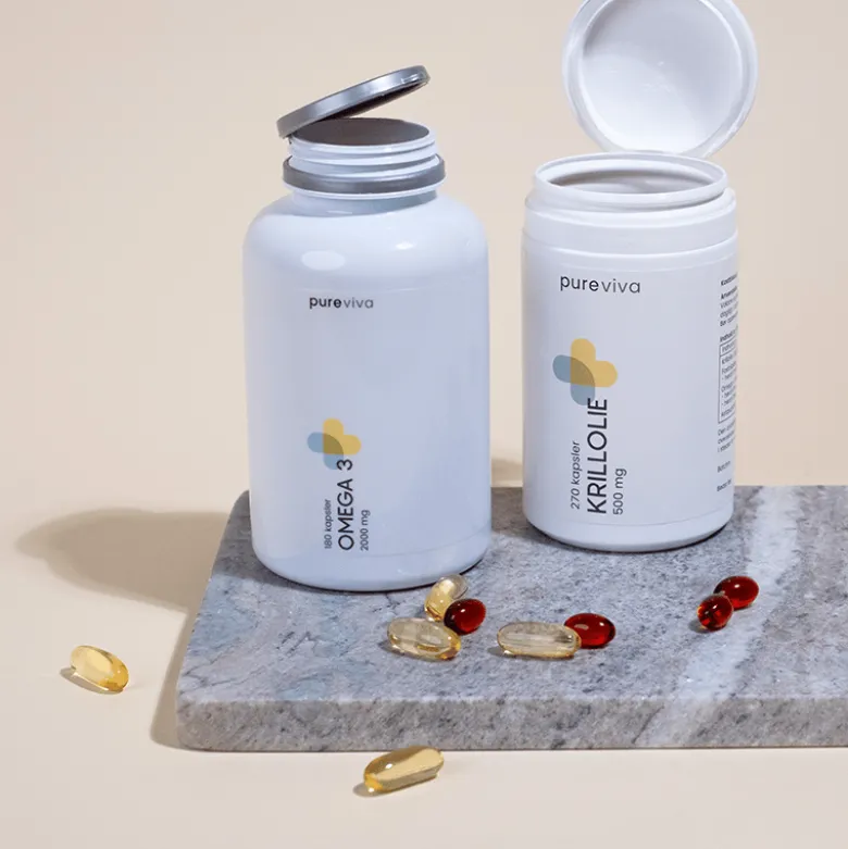 Pureviva Fiskeolie Omega-3 2000 mg (180 kaps)