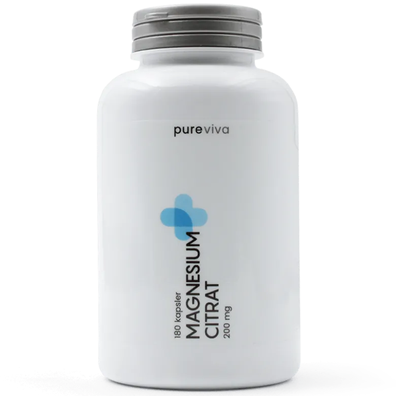 Pureviva Magnesium Citrat 200 mg (180 kaps)