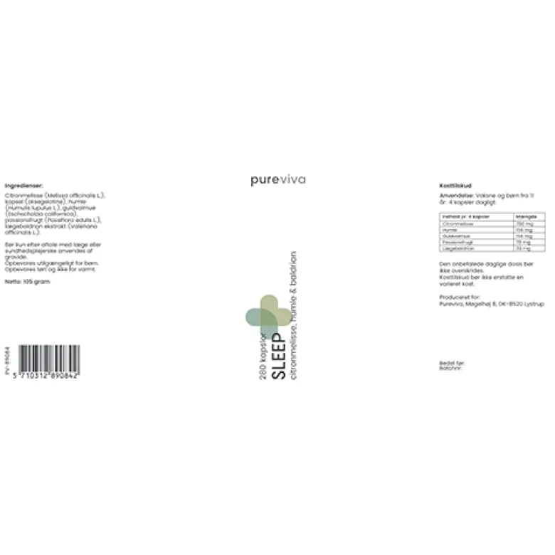 Pureviva Sleep (280 kaps)