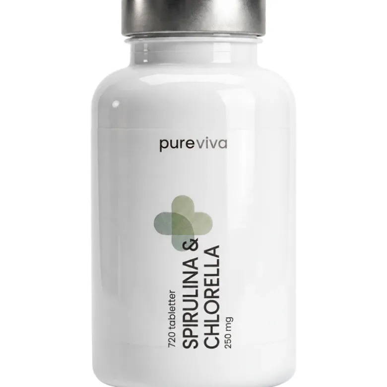 Pureviva Spirulina & Chlorella 250 mg (720 tabl)