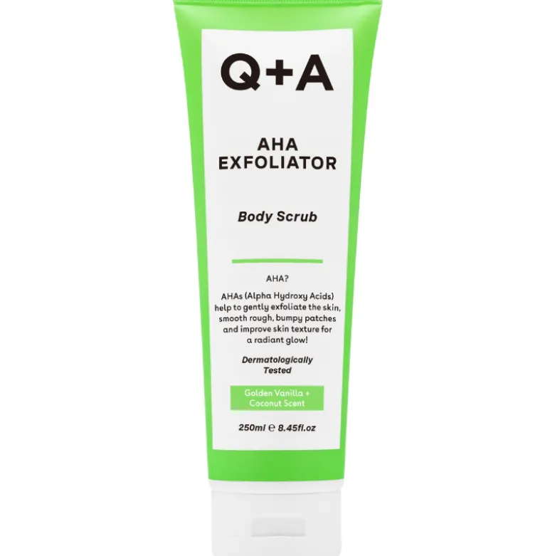 Q+A AHA Exfoliator Body Scrub (250 ml)