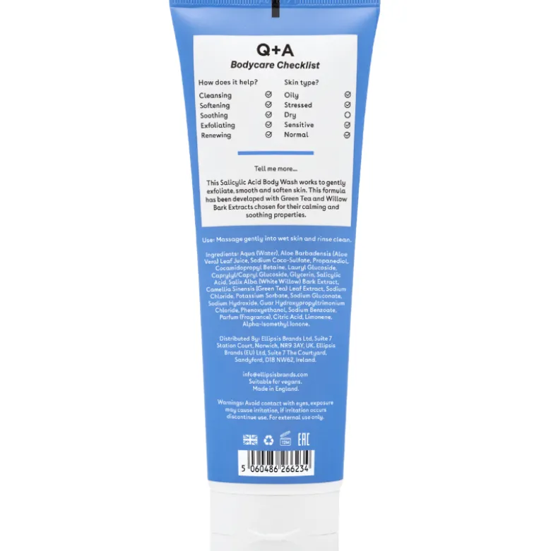 Q+A Salicylic Acid Body Wash (250 ml)
