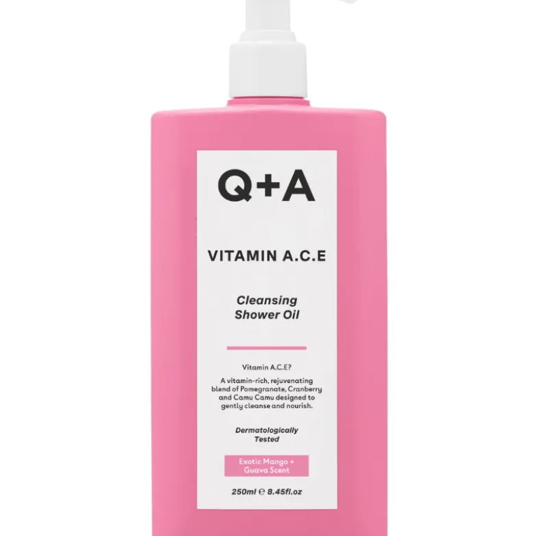 Q+A Vitamin ACE Shower Body Oil (250 ml)