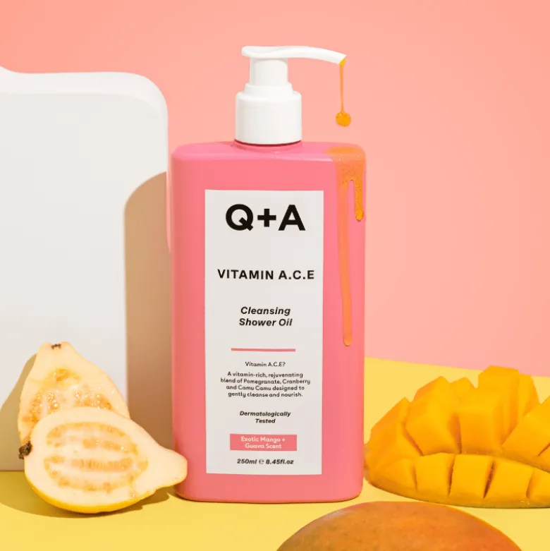 Q+A Vitamin ACE Shower Body Oil (250 ml)