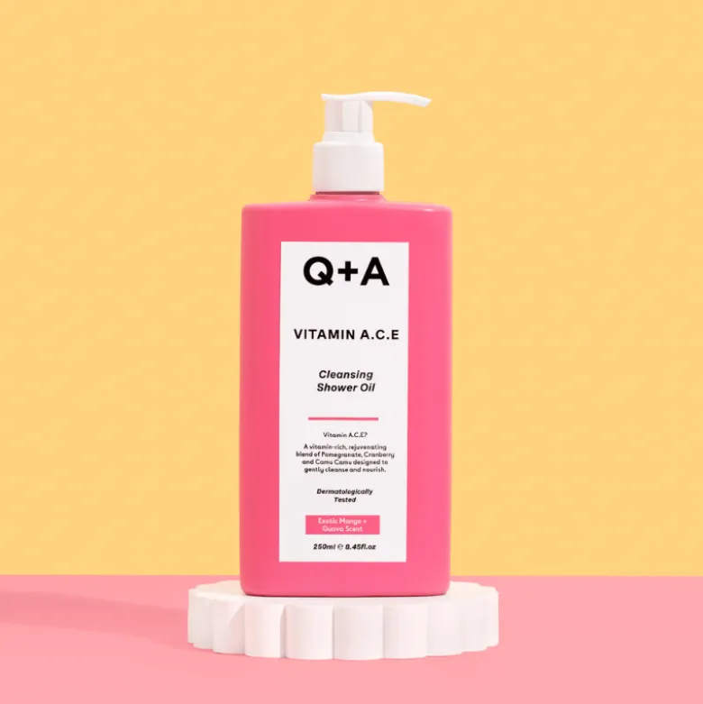 Q+A Vitamin ACE Shower Body Oil (250 ml)