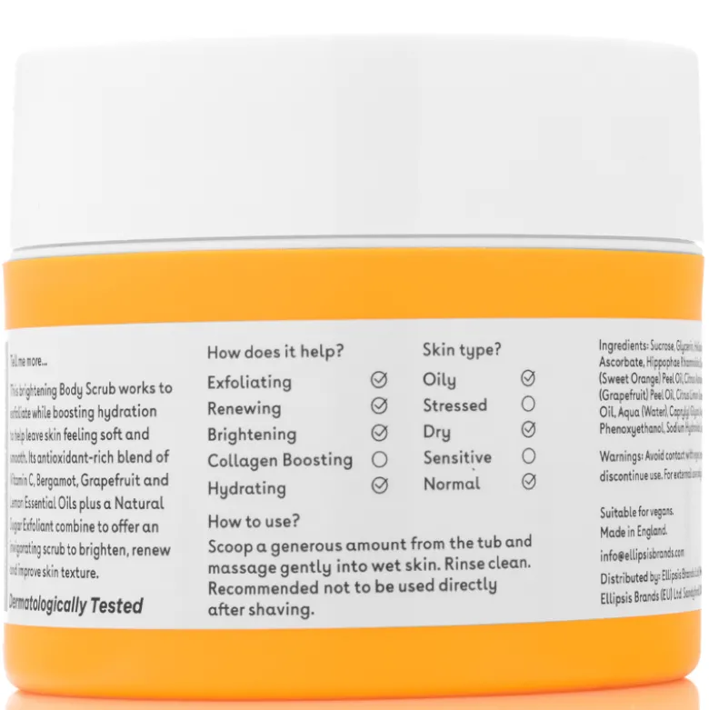 Q+A Vitamin C Body Scrub (200 ml)