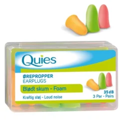 Quies Ørepropper Skum 3 Par I Æske (1 stk)