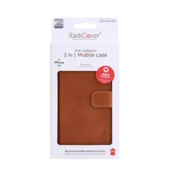 RadiCover Mobilcover iPhone 11 brun antistråling premium læder (1 stk)