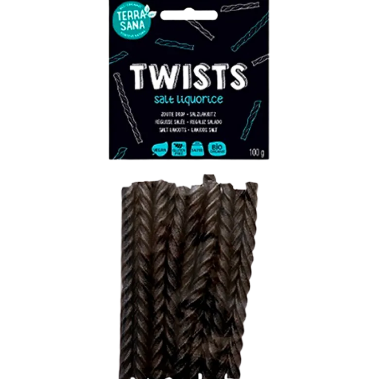 Rapunzel Lakridsstænger Twist Salt Ø (15 stk)