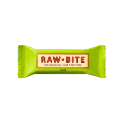 Rawbite Lime - Laktose- og glutenfri frugt- og nøddebar Ø (50 gr)