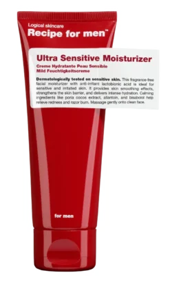Recipe For Men Ultra Sensitive Moisturizer (75 ml)