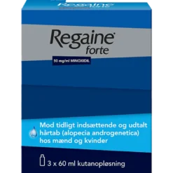 Regaine Forte Kutanopløsning 50 mg (3x60 ml)