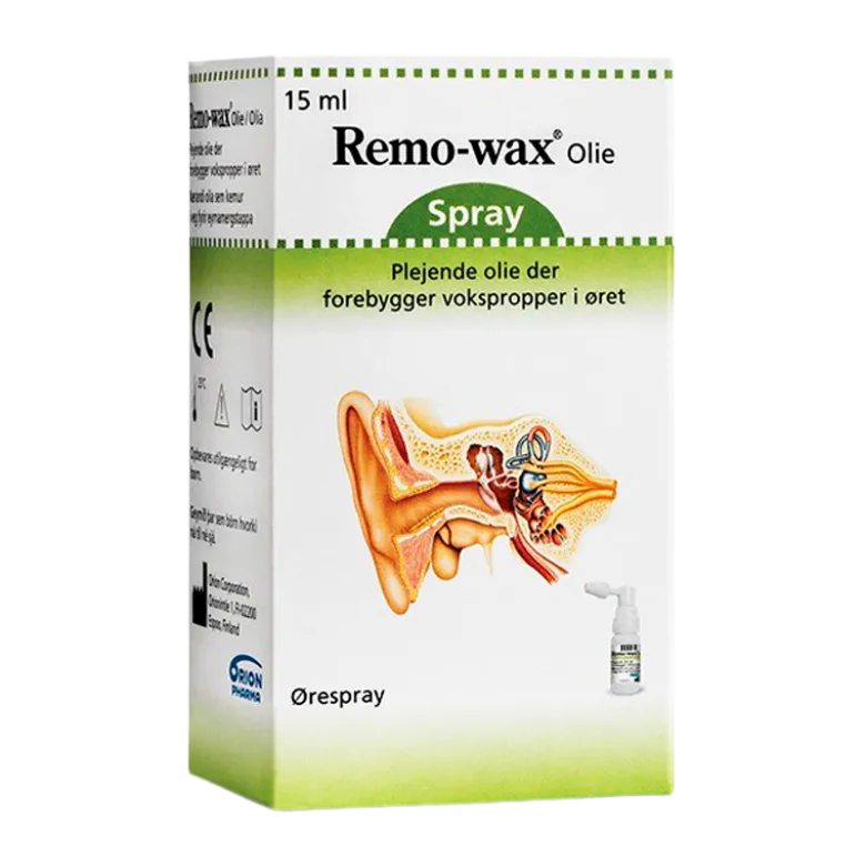 Remo-wax Olie Ørespray (15 ml)