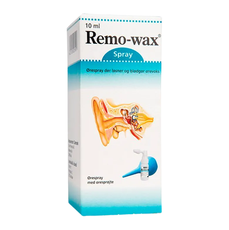 Remo-wax Ørespray Med Øresprøjte (10 ml)