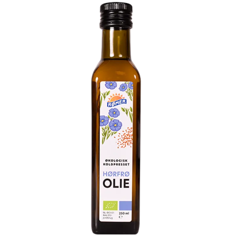 Rømer Hørfrøolie koldpresset Ø (250 ml)