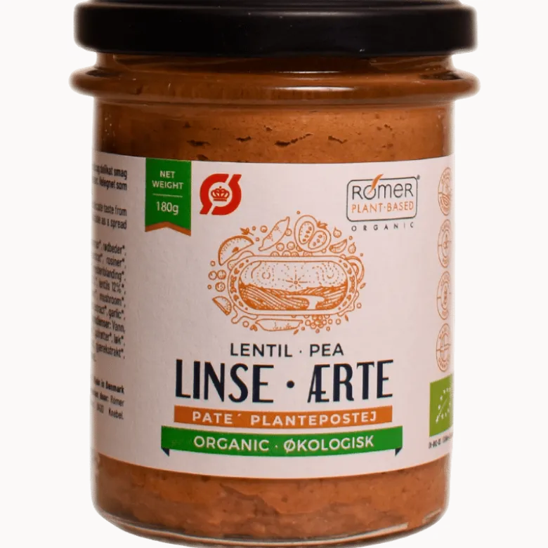 Rømer Vegansk Linse Ærte Postej Ø (180 g)