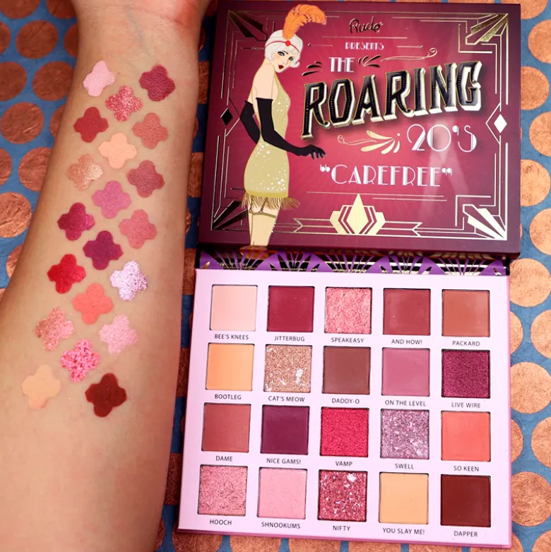 RUDE Cosmetics The Roaring 20s 20 Eyeshadow Palette Carefree (1 stk)