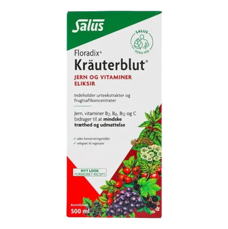 Salus Floradix Kräuterblut Urte-Jern Mikstur (500 ml)