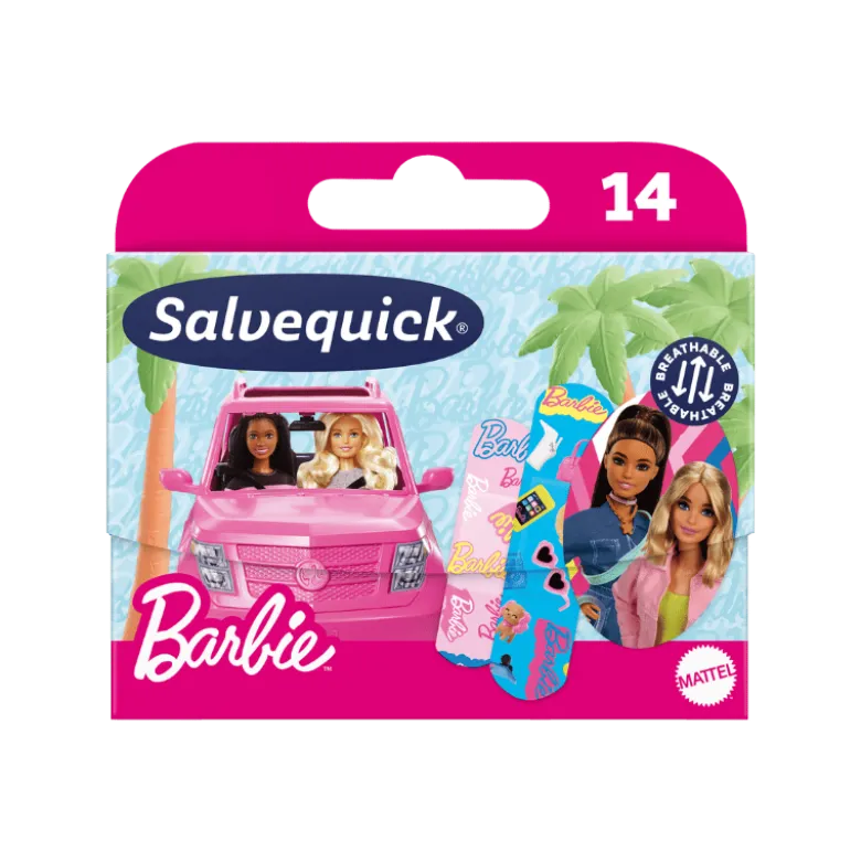 Salvequick Barbie Plaster (14 stk)