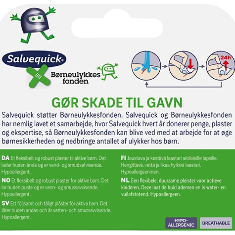 Salvequick Børneulykkesfonden Plastre (20 stk)