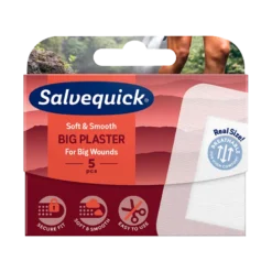 Salvequick Soft & Smooth, Big Wounds (5 stk)