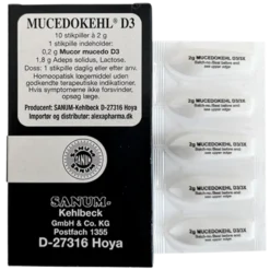 SANUM Mucedokehl D3 Stikpiller (10 stk)