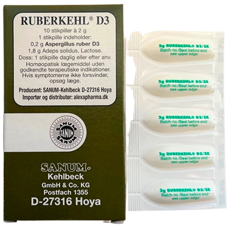 SANUM Ruberkehl D3 (10 Stikpiller)