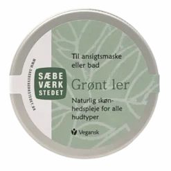 Sæbeværkstedet Grønt Ler til ansigtsmaske (50 gr)