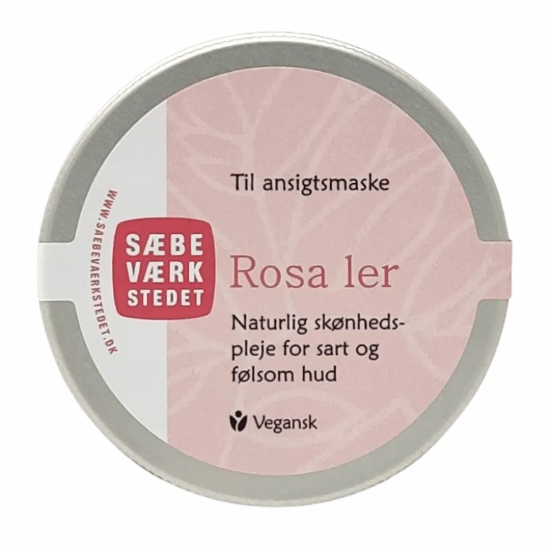 Sæbeværkstedet Rosa Ler til Ansigtsmaske (50 gr)