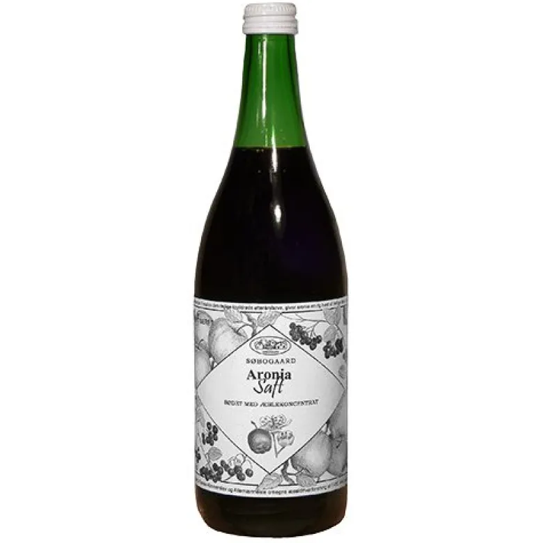 Søbogaard Aroniasaft m. æble sød Ø (730 ml.)