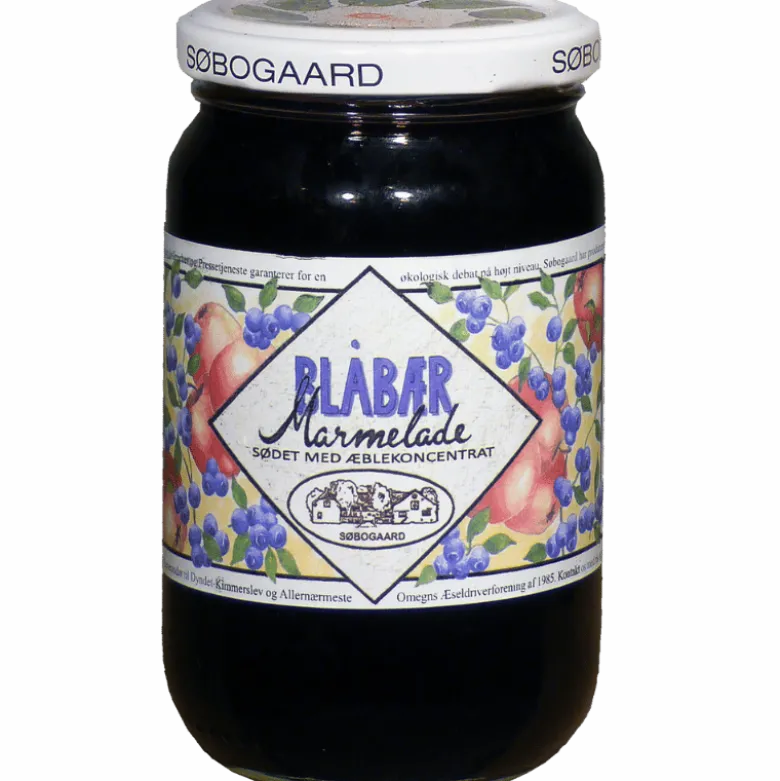 Søbogaard Blåbær Marmelade Æblesødet Ø (390 g)