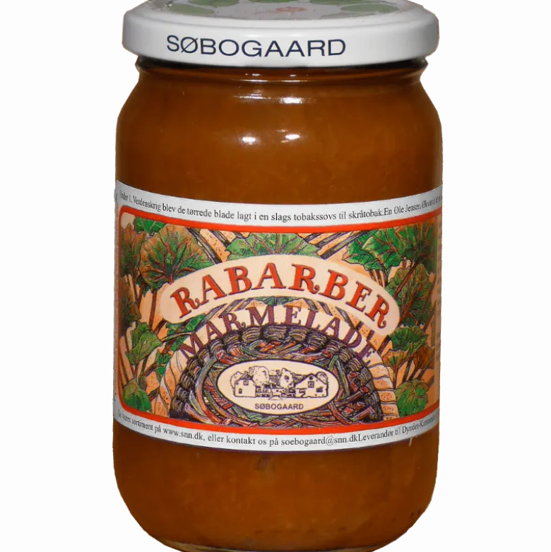 Søbogaard Rabarber Marmelade Ø (400 g)