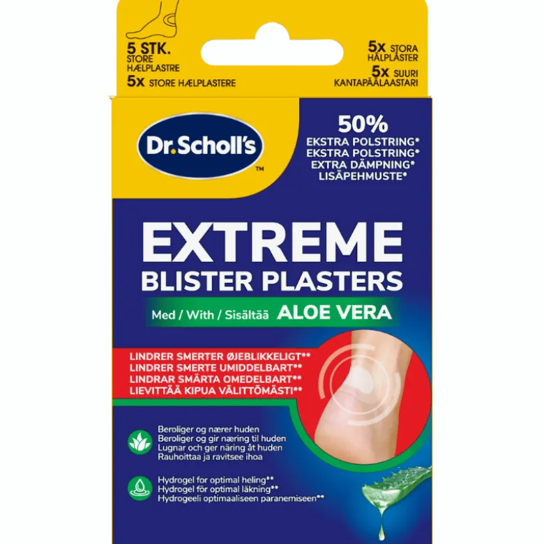 Scholl Extreme Blister Plasters with Aloe Vera (5 stk)