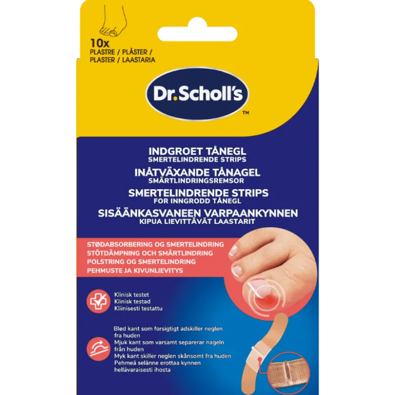 Scholl Ingrown Toenail Pain Relief Strips (10 stk)