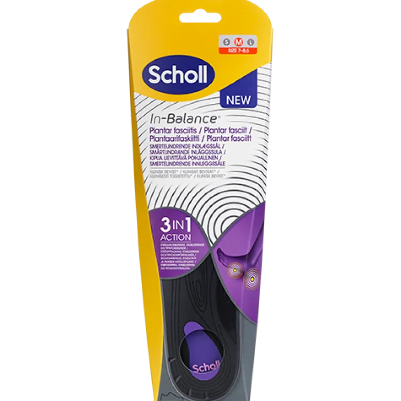 Scholl Med Insoles Plantar Fasciitis Size M (1 sæt)