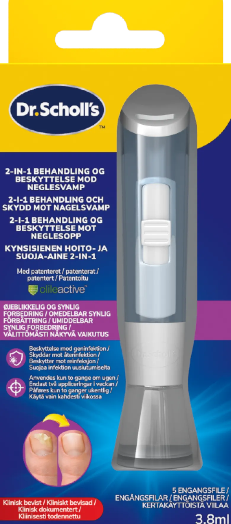 Scholl neglesvamp beh.(3,8 ml)