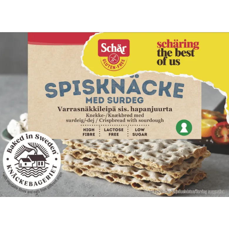 Schär Knækbrød Surdej Glutenfri (130 g)