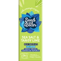 Seed & Bean Mælkechokolade m. Sea Salt & Lime 37% Ø (25 g)
