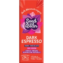 Seed & Bean Mørk Chokolade Espresso 58% Ø (25 g)
