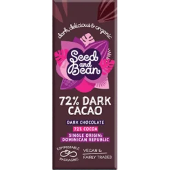 Seed & Bean Mørk Chokolade 72% Ø (25 g)