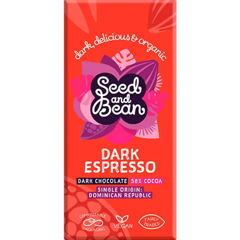 Seed & Been Mørk Chokolade 58% Kaffe Espresso Ø (75 g)
