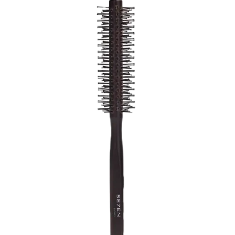 Se7en Styles Black Wooden Round Brush 12 mm (1 stk)