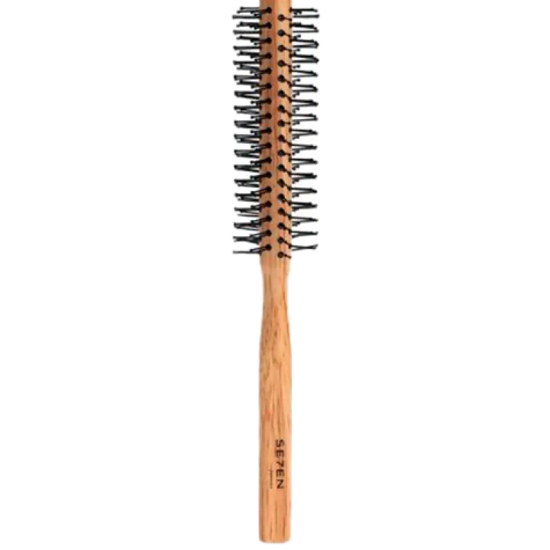 Se7en Styles White Wooden Round Brush 12 mm (1 stk)