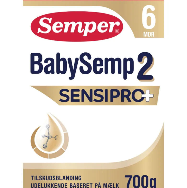 Semper BabySemp 2 Sensipro+ Tilskudsblanding - Fra 6 mdr. (700 g)