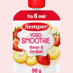 Semper Smoothie Yogo Jordbær 6M (90 g)