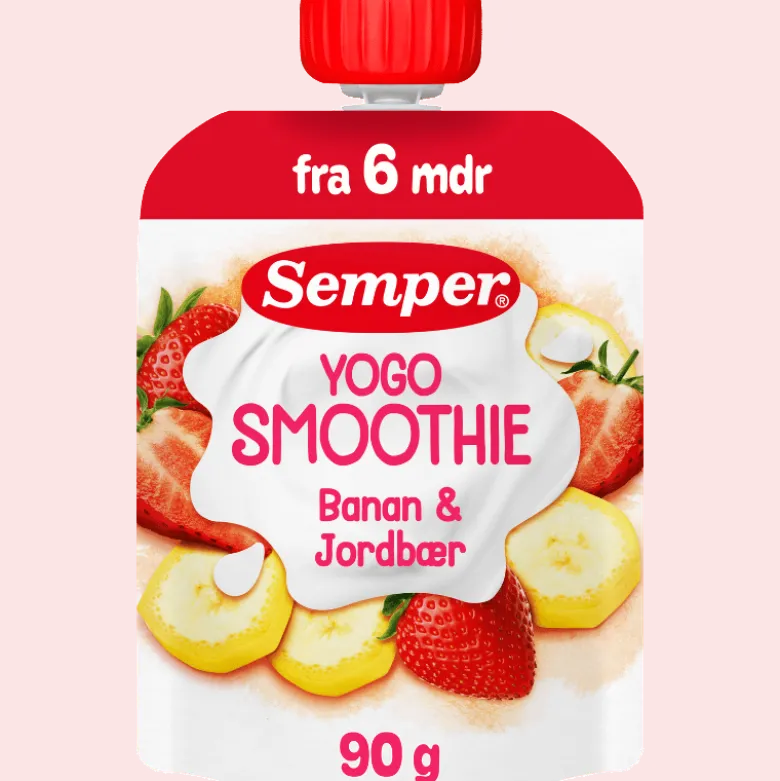 Semper Smoothie Yogo Jordbær 6M (90 g)