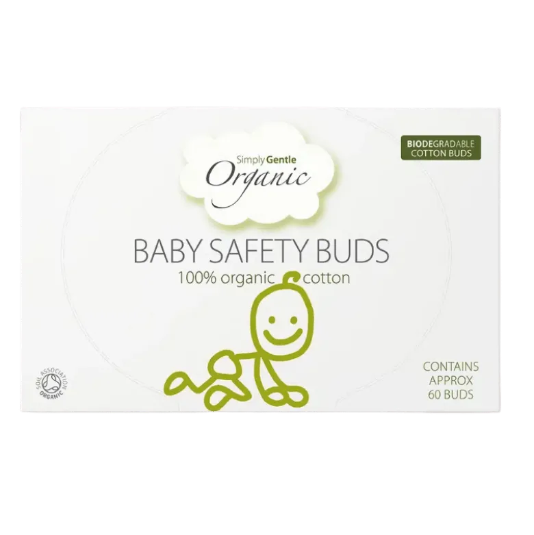 Simply Gentle Organic Baby Vatpinde Ø (60 stk)