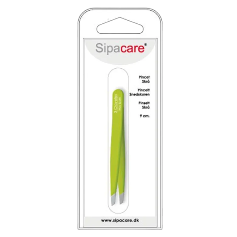 SipaCare Pincet Skrå Grøn (9 cm)
